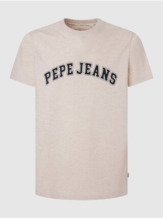 Béžové pánske tričko Pepe Jeans