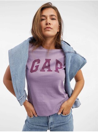 Fialové dámske tričko s logom GAP