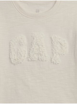 Béžové holčičí tričko s volánky GAP 