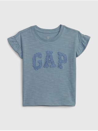 Světle modré holčičí tričko s volánky GAP 