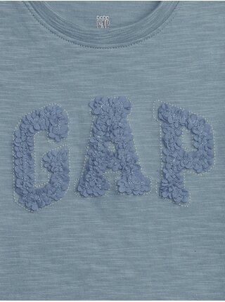 Světle modré holčičí tričko s volánky GAP 