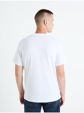 Bílé pánské tričko Celio Fetexto 