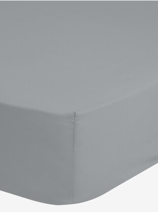 160/180 x 200 cm - Světle šedé elastické žerzejové prostěradlo Good Morning