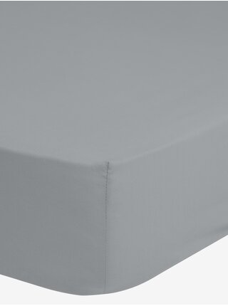 140 x 200 cm - Světle šedé elastické žerzejové prostěradlo Good Morning
