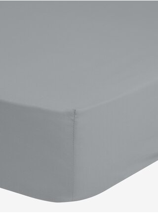 80/90/100 x 200 cm - Světle šedé elastické žerzejové prostěradlo Good Morning