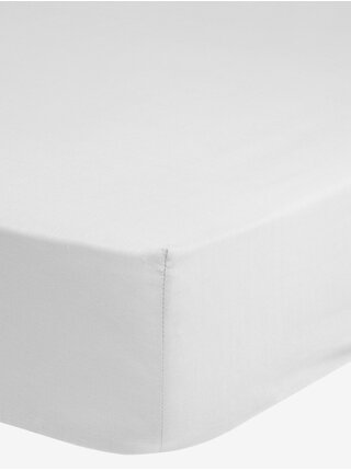 160/180 x 200 cm - Bílé elastické žerzejové prostěradlo Good Morning