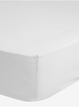 80/90/100 x 200 cm - Bílé elastické žerzejové prostěradlo Good Morning