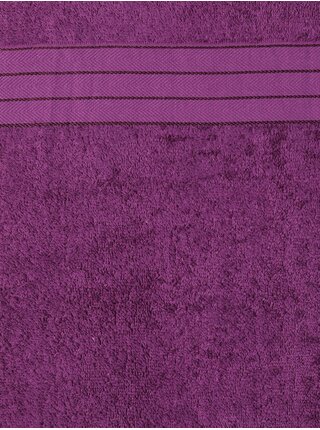 50 x 100 cm - Sada čtyř fialových ručníků Good Morning