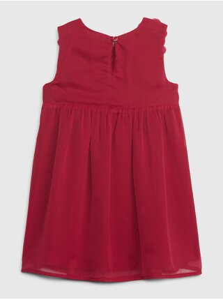 Červené holčičí šaty bez rukávů GAP