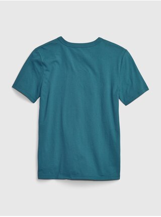 Modré chlapčenské tričko s potlačou GAP