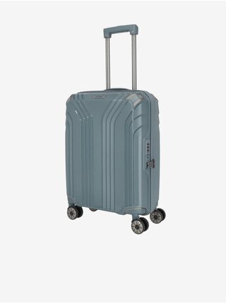 Šedomodrý cestovní kufr Travelite Elvaa 4w S 