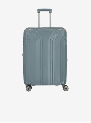 Šedomodrý cestovní kufr Travelite Elvaa 4w M 