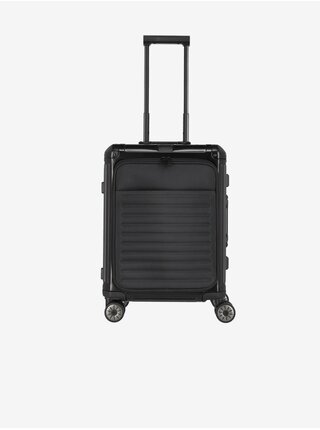 Černý cestovní kufr Travelite Next 4w S Front pocket 