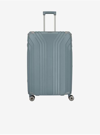 Šedomodrý cestovní kufr Travelite Elvaa 4w L 