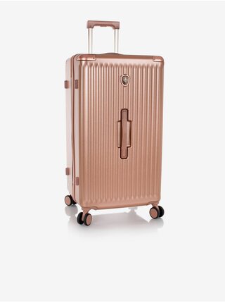 Cestovní kufr v růžovozlaté barvě Heys Luxe L Trunk Rose Gold