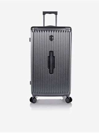 Tmavě šedý cestovní kufr Heys Luxe L Trunk Gunmetal