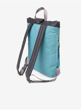 Šedo-tyrkysový dámsky vzorovaný ruksak VUCH Tiara Design Ocean