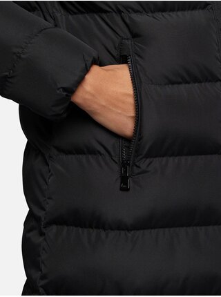 Čierny dámsky zimný prešívaný kabát Geox Anylla