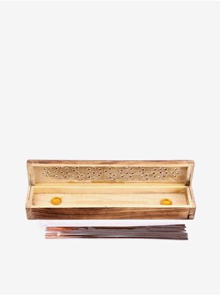Dřevěný dárkový box s vonnými tyčinkami s vůní patchouli 31x5 cm, Sifcon SIFCON