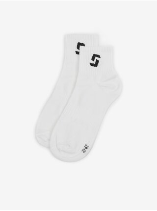 Bílé ponožky SAM 73 Oamaru