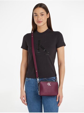 Vínová dámská crossbody kabelka Calvin Klein Jeans Bag18 T