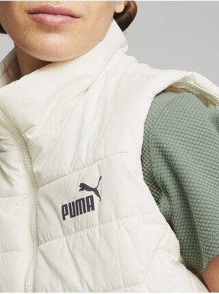 Krémová dámska prešívaná vesta Puma Ess Padded Vest