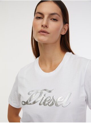 Bílé dámské tričko Diesel T-Sily