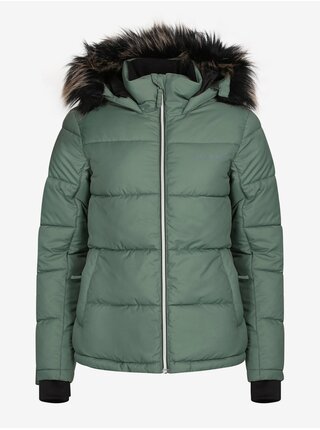 Zelená dámská prošívaná zimní bunda ALPINE PRO Pereta