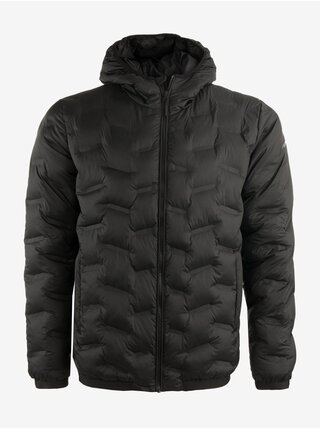 Čierna pánska prešívaná zimná bunda ALPINE PRE Kredas