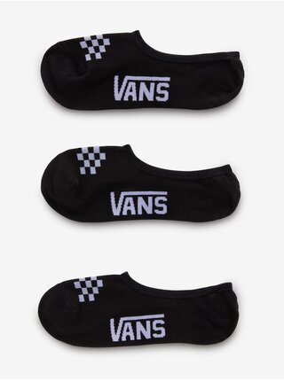 Súprava troch párov dámskych ponožiek v čiernej farbe VANS Classic Canoodle