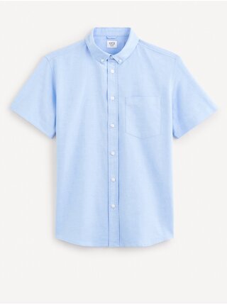 Světle modrá pánská košile Celio Daxfordmc 