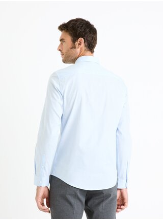 Světle modrá pánská košile Celio Faoport 