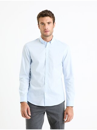 Světle modrá pánská košile Celio Faoport 