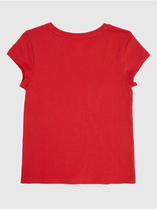 Červené holčičí tričko s logem GAP