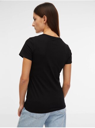 Čierne dámske tričko s potlačou GAP & SmileyWorld®