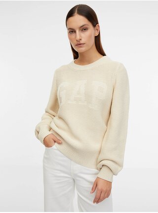 Béžový dámský svetr s logem GAP