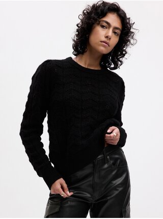 Čierny dámsky sveter s prímesou vlny GAP