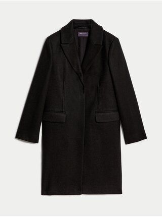 Čierny dámsky kabát Marks & Spencer