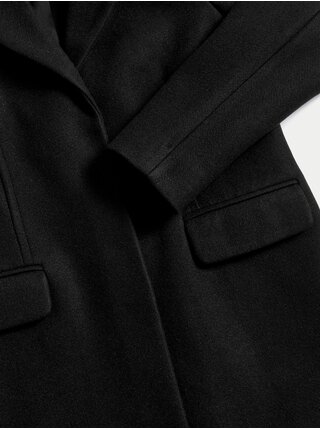 Čierny dámsky kabát Marks & Spencer