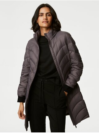 Šedý dámský prošívaný péřový kabát Stormwear™ Marks & Spencer
