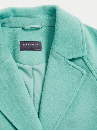 Tyrkysový dámsky kabát Marks & Spencer