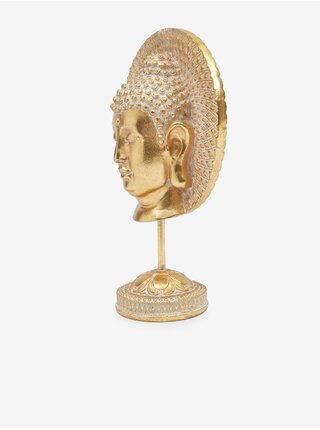 Dekoratívna hlava Budhu SIFCON v zlatej farbe