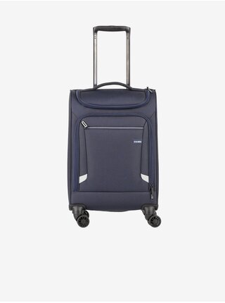 Tmavě modrý cestovní kufr Travelite Cabin Underseater/Toploader  
