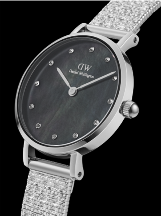 Dámské hodinky ve stříbrné barvě Daniel Wellington Petite Lumine 