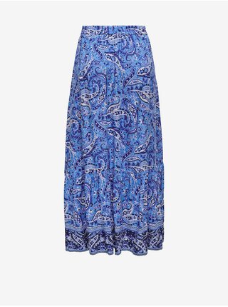 Modrá dámská vzorovaná maxi sukně ONLY Veneda