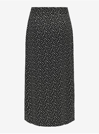 Černá puntíkovaná midi sukně ONLY Piper