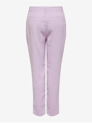 Světle fialové dámské kalhoty ONLY Aris