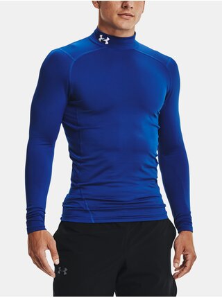 Modré sportovní tričko Under Armour UA CG Armour Comp Mock