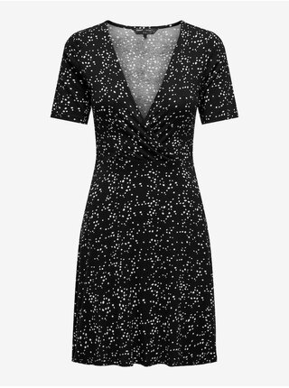 Čierne dámske bodkované šaty ONLY Verona