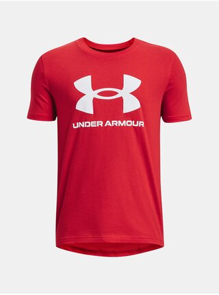 Červené tričko Under Armour UA B SPORTSTYLE LOGO SS